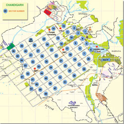 Map Of Chandigarh