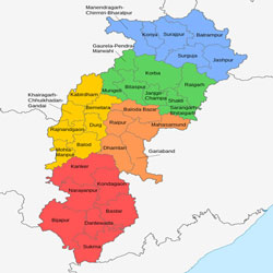 Map Of Chhattisgarh