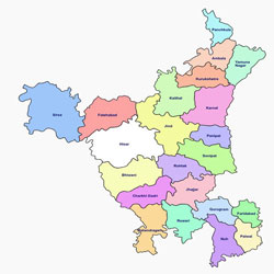 Map Of Haryana