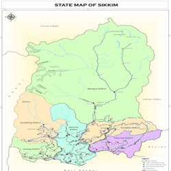 Map Of Sikkim