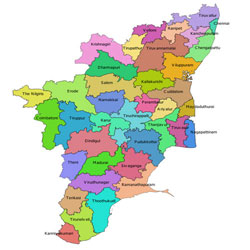 Map Of Tamil Nadu